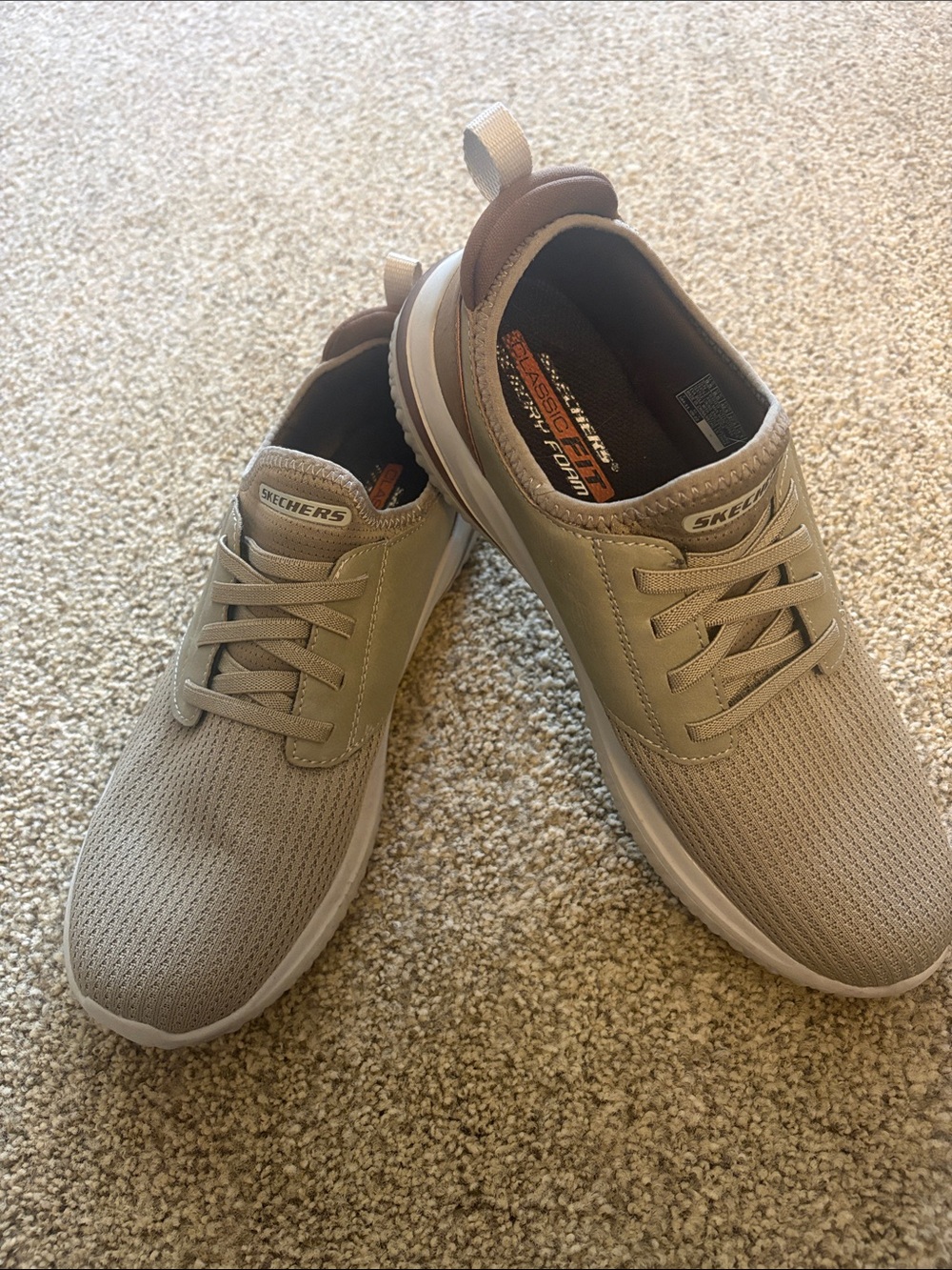 Skechers Men’s GOwalk Casual Slip-On Sneakers - Beige